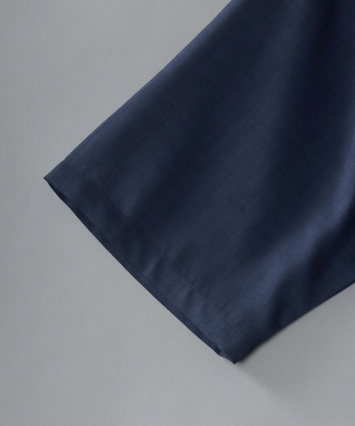 SITRY（シトリー）の「ポリトロ オープンカラー シャツ＆テーパードパンツ セットアップ（セットアップ・メンズ・ネイビー/ダークブラウン/ブラック/ダークグリーン・M/L/LL）」の6枚目の写真