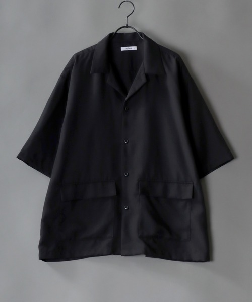 SITRY（シトリー）の「ポリトロ オープンカラー シャツ＆テーパードパンツ セットアップ（セットアップ・メンズ・ネイビー/ダークブラウン/ブラック/ダークグリーン・M/L/LL）」の15枚目の写真