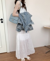 ワッシャーシフォンキャミソールワンピース