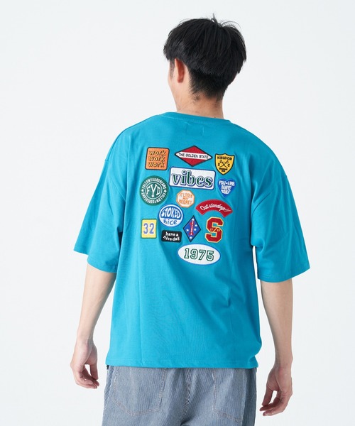 CORISCO(コリスコ)の「ワッペン付き 半袖BIG TEE(M1)(Tシャツ/カットソー・メンズ・ブルー/ライトグレー/ホワイト/ブラック/レッド/グリーン・LARGE/MEDIUM/X-LARGE)」の5枚目の写真