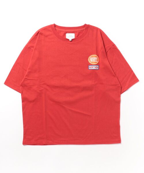 CORISCO(コリスコ)の「ワッペン付き 半袖BIG TEE(M1)(Tシャツ/カットソー・メンズ・ブルー/ライトグレー/ホワイト/ブラック/レッド/グリーン・LARGE/MEDIUM/X-LARGE)」の8枚目の写真