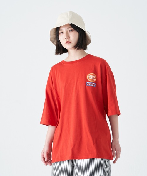 CORISCO(コリスコ)の「ワッペン付き 半袖BIG TEE(M1)(Tシャツ/カットソー・メンズ・ブルー/ライトグレー/ホワイト/ブラック/レッド/グリーン・LARGE/MEDIUM/X-LARGE)」の13枚目の写真