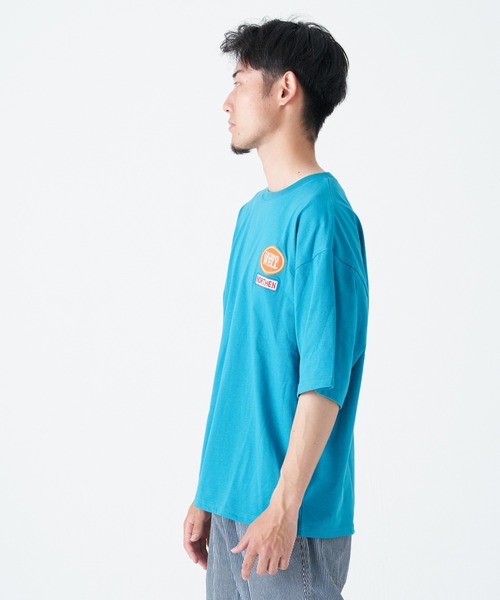 CORISCO(コリスコ)の「ワッペン付き 半袖BIG TEE(M1)(Tシャツ/カットソー・メンズ・ブルー/ライトグレー/ホワイト/ブラック/レッド/グリーン・LARGE/MEDIUM/X-LARGE)」の18枚目の写真