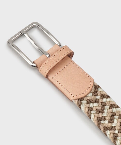 TAKEO KIKUCHI（タケオキクチ）の「◆ゴムメッシュベルト（ベルト・メンズ・グレー系その他5/モスグリーン系4/ピンク系その他・00）」の9枚目の写真