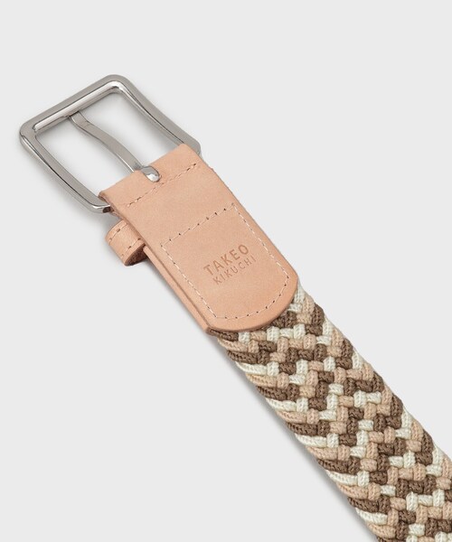 TAKEO KIKUCHI（タケオキクチ）の「◆ゴムメッシュベルト（ベルト・メンズ・グレー系その他5/モスグリーン系4/ピンク系その他・00）」の8枚目の写真