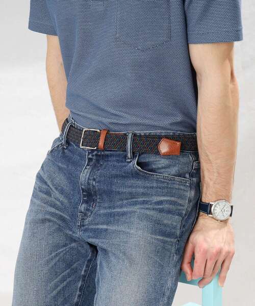 TAKEO KIKUCHI（タケオキクチ）の「◆ゴムメッシュベルト（ベルト・メンズ・グレー系その他5/モスグリーン系4/ピンク系その他・00）」の10枚目の写真