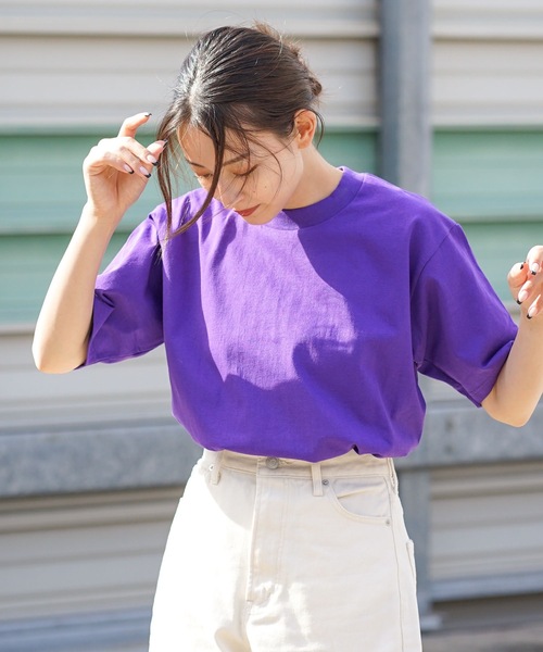 PRO CLUB (プロクラブ)の「【PRO CLUB/プロクラブ】6.5oz S/S Crew Neck T-Shirt オーバーサイズ 無地 半袖 Tシャツ ヘビーウェイト(Tシャツ/カットソー・メンズ・オリーブ/グリーン/杢グレー/パープル/ネイビー/ホワイト/チャコールグレー/ブラック・SMALL/MEDIUM/LARGE/X-LARGE)」の8枚目の写真