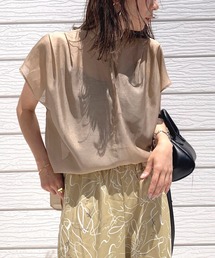 Q | シアーローンスキッパーシャツ(シャツ/ブラウス)