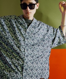 【ユニセックスアイテム】ORIGINAL PRINT SHIRTS ビッグシルエット オリジナル総柄 開襟シャツ オーバーサイズ