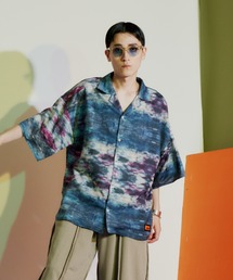 【ユニセックスアイテム】ORIGINAL PRINT SHIRTS ビッグシルエット オリジナル総柄 開襟シャツ オーバーサイズ