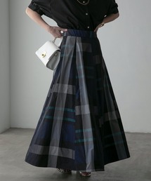 Anss.me | 【Anss.me】チェックタフタボリュームマキシスカート(スカート)