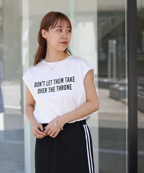 COLONY 2139（コロニートゥーワンスリーナイン）の「リッチコットンロゴプリントノースリーブ（タンクトップ・レディース・オフホワイト・FREE）」の20枚目の写真