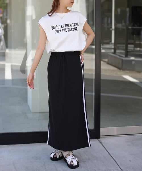 COLONY 2139（コロニートゥーワンスリーナイン）の「リッチコットンロゴプリントノースリーブ（タンクトップ・レディース・オフホワイト・FREE）」の17枚目の写真