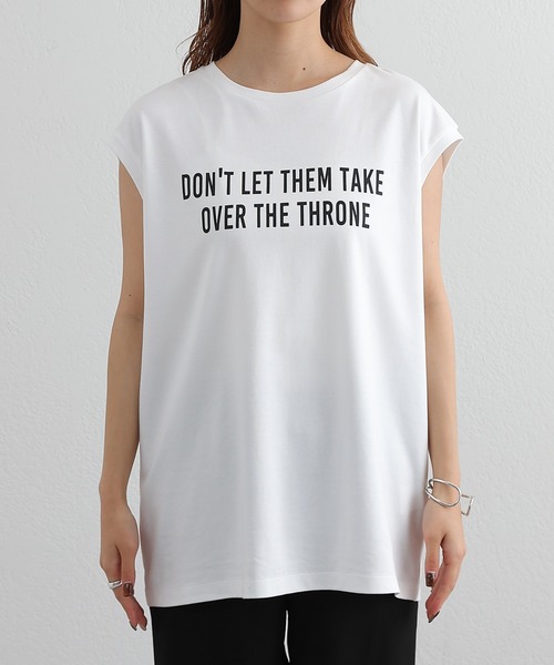 COLONY 2139（コロニートゥーワンスリーナイン）の「リッチコットンロゴプリントノースリーブ（タンクトップ・レディース・オフホワイト・FREE）」の7枚目の写真