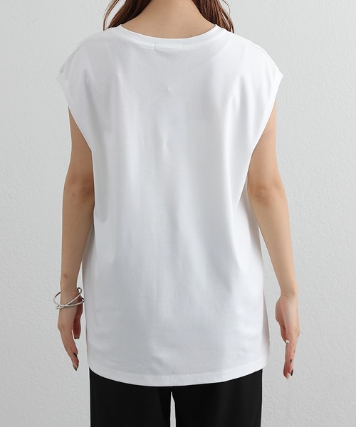 COLONY 2139（コロニートゥーワンスリーナイン）の「リッチコットンロゴプリントノースリーブ（タンクトップ・レディース・オフホワイト・FREE）」の5枚目の写真