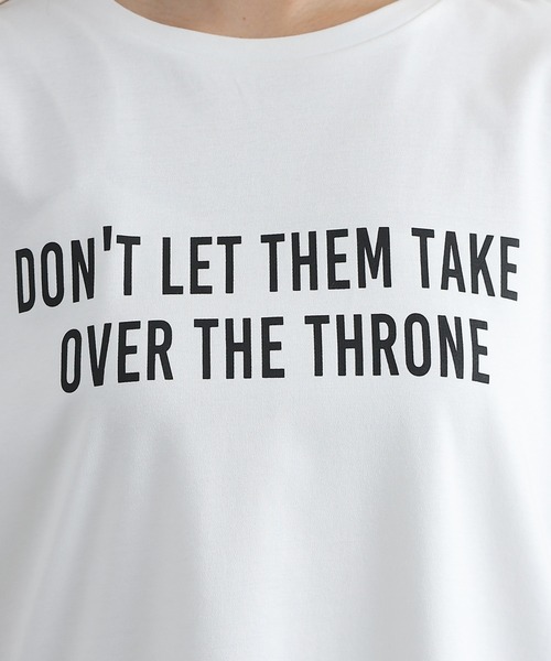 COLONY 2139（コロニートゥーワンスリーナイン）の「リッチコットンロゴプリントノースリーブ（タンクトップ・レディース・オフホワイト・FREE）」の3枚目の写真