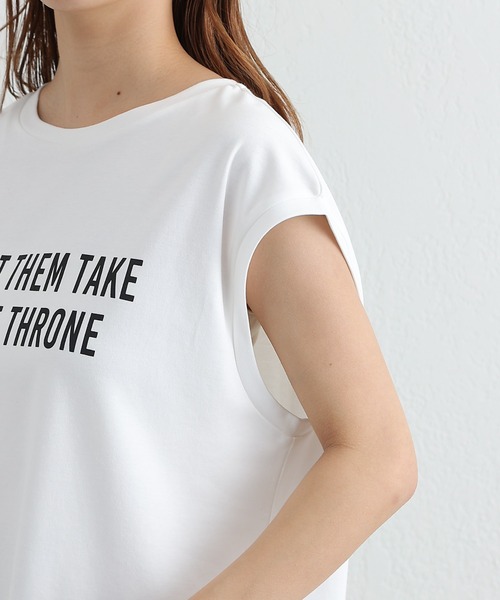 COLONY 2139（コロニートゥーワンスリーナイン）の「リッチコットンロゴプリントノースリーブ（タンクトップ・レディース・オフホワイト・FREE）」の2枚目の写真