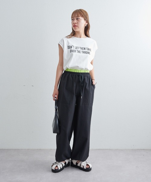 COLONY 2139（コロニートゥーワンスリーナイン）の「リッチコットンロゴプリントノースリーブ（タンクトップ・レディース・オフホワイト・FREE）」の10枚目の写真