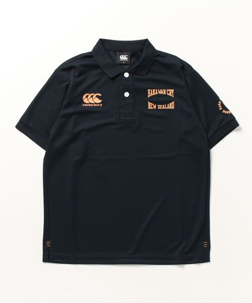 canterbury（カンタベリー）の「カンタベリー canterbury ショートスリーブフレックスクールコントロールポロ（ポロシャツ・メンズ・ネイビー/ブラック/ホワイト・L/3L/LL/M）」の3枚目の写真