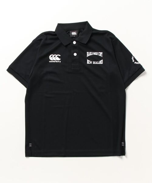canterbury（カンタベリー）の「カンタベリー canterbury ショートスリーブフレックスクールコントロールポロ（ポロシャツ・メンズ・ネイビー/ブラック/ホワイト・L/3L/LL/M）」の2枚目の写真
