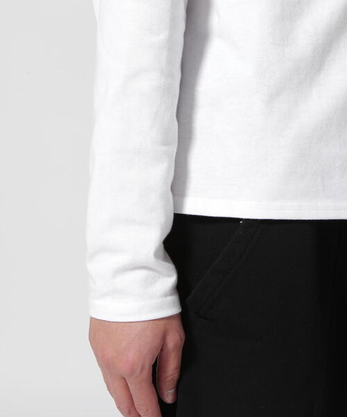 L.H.P（エルエイチピー）の「gibous/ギボス/コラボ ロングスリーブTシャツ/ロンT（Tシャツ/カットソー・レディース・ブラック/ホワイト・L/M）」の18枚目の写真