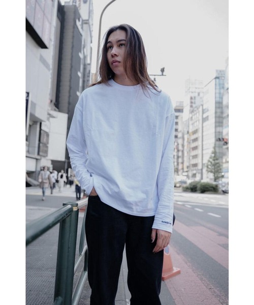 L.H.P（エルエイチピー）の「gibous/ギボス/コラボ ロングスリーブTシャツ/ロンT（Tシャツ/カットソー・レディース・ブラック/ホワイト・L/M）」の20枚目の写真