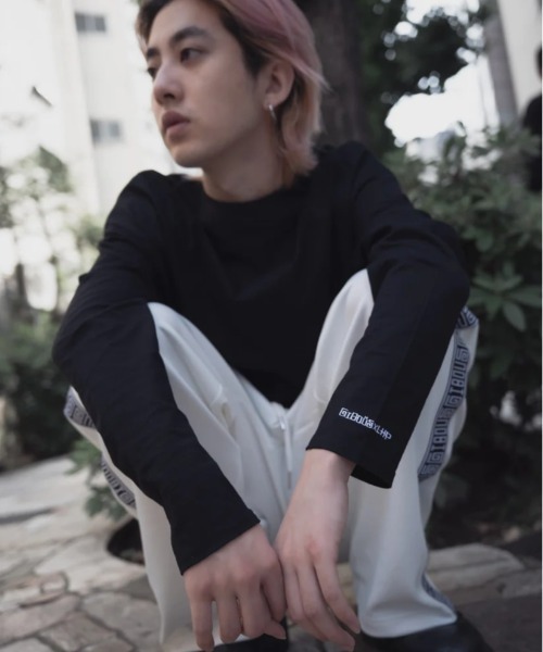 L.H.P（エルエイチピー）の「gibous/ギボス/コラボ ロングスリーブTシャツ/ロンT（Tシャツ/カットソー・レディース・ブラック/ホワイト・L/M）」の10枚目の写真