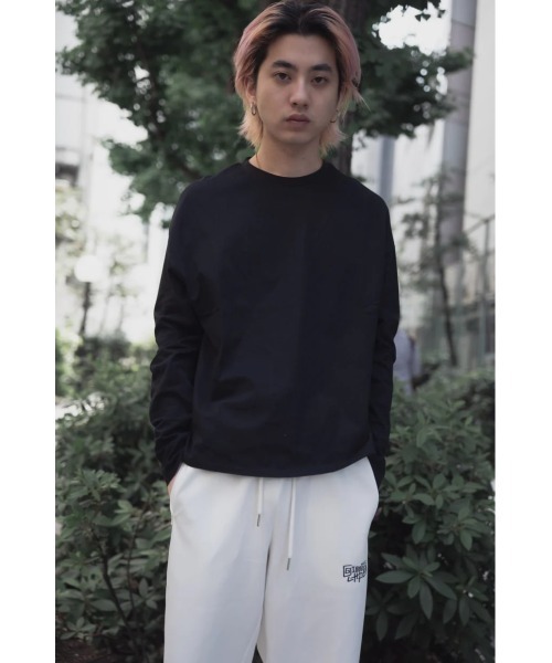 L.H.P（エルエイチピー）の「gibous/ギボス/コラボ ロングスリーブTシャツ/ロンT（Tシャツ/カットソー・レディース・ブラック/ホワイト・L/M）」の11枚目の写真