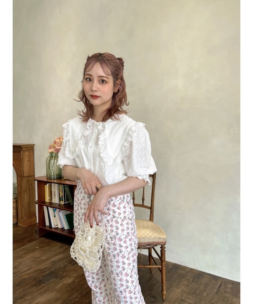 JUMELLE（ジュメロ）の「フラワー刺繍ブラウス（シャツ/ブラウス・レディース・アイボリー・FREE）」の20枚目の写真