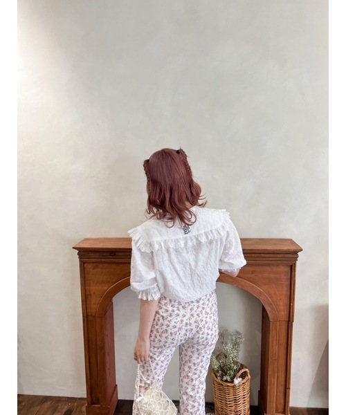 JUMELLE（ジュメロ）の「フラワー刺繍ブラウス（シャツ/ブラウス・レディース・アイボリー・FREE）」の9枚目の写真