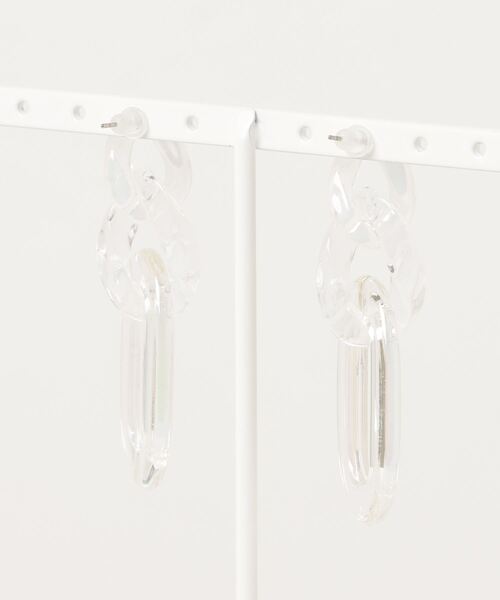 dix(ディス)の「Aurora Mini Chain Pierce(ピアス(両耳用)・レディース・ホワイト・FREE)」の2枚目の写真