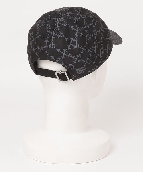 off white(オフホワイト)の「OW ALLOVER BASEBALL CAP(キャップ・メンズ・ブラック・ONE SIZE)」の2枚目の写真