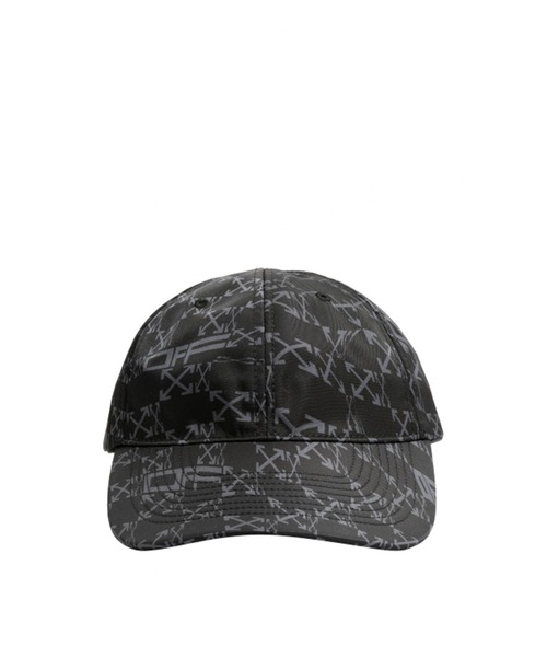 off white(オフホワイト)の「OW ALLOVER BASEBALL CAP(キャップ・メンズ・ブラック・ONE SIZE)」の1枚目の写真