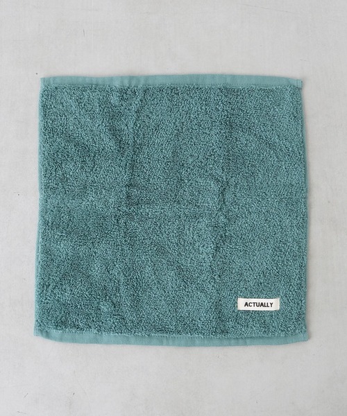 Actually（アクチュアリー）の「エアリーウォッシュタオル（ハンカチ/ハンドタオル・レディース・グレー/パープル/グリーン・フリー）」の5枚目の写真