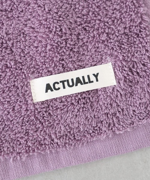 Actually（アクチュアリー）の「エアリーウォッシュタオル（ハンカチ/ハンドタオル・レディース・グレー/パープル/グリーン・フリー）」の9枚目の写真