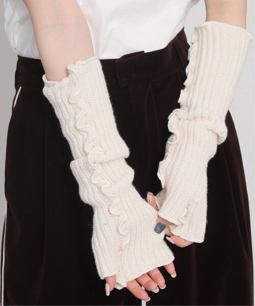 RAY CASSIN(レイカズン)の「メローニットアームウォーマー(アームカバー・レディース・ブラック/ピンク/キナリ・FREE)」の15枚目の写真