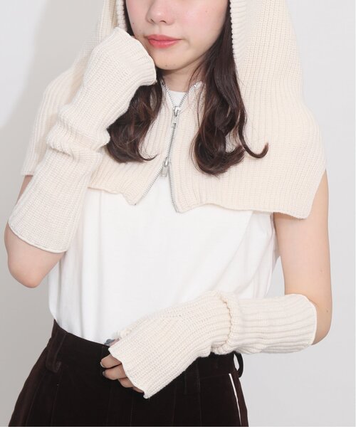 RAY CASSIN(レイカズン)の「メローニットアームウォーマー(アームカバー・レディース・ブラック/ピンク/キナリ・FREE)」の16枚目の写真