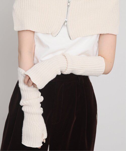 RAY CASSIN(レイカズン)の「メローニットアームウォーマー(アームカバー・レディース・ブラック/ピンク/キナリ・FREE)」の19枚目の写真