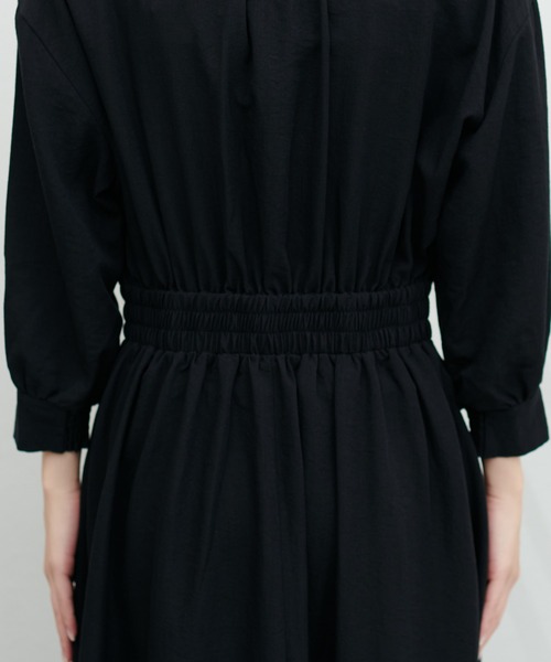スキッパー衿7分袖ワンピース（ワンピース）｜natural couture