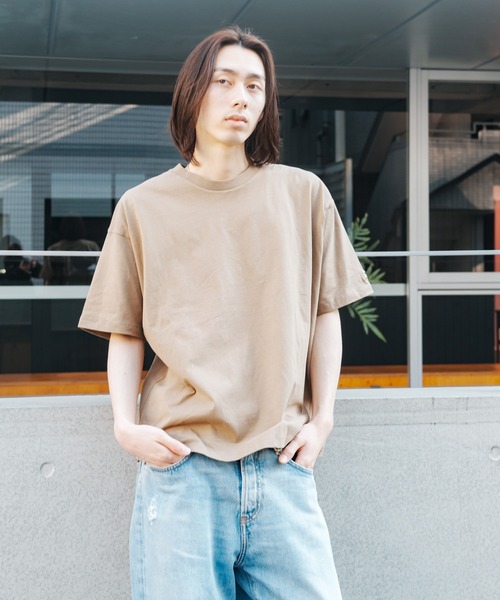 STARTER（スターター）の「【STARTER】スターター 23SS BIG 半袖 ショートスリーブ  Tシャツ 1634091（Tシャツ/カットソー・メンズ・ネイビー/モカ/ラベンダー/ライトグレー/ホワイト/ヘザーグレー/カーキ/ブラック・L/XXL/XL/M/S）」の6枚目の写真