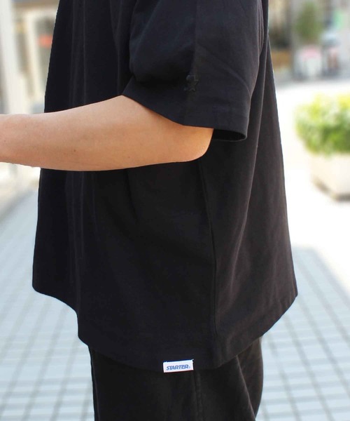 STARTER（スターター）の「【STARTER】スターター 23SS BIG 半袖 ショートスリーブ  Tシャツ 1634091（Tシャツ/カットソー・メンズ・ネイビー/モカ/ラベンダー/ライトグレー/ホワイト/ヘザーグレー/カーキ/ブラック・L/XXL/XL/M/S）」の16枚目の写真