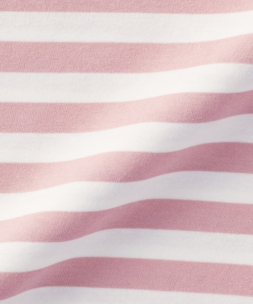 無印良品（ムジルシリョウヒン）の「あたまするっとクルーネック長袖Ｔシャツ（ボーダー）（ベビー）（Tシャツ/カットソー・キッズ・ピンク系/グリーン系4/ブルー系3/ベージュ系5/グレー系その他/ブラック系・100/80/90）」の22枚目の写真