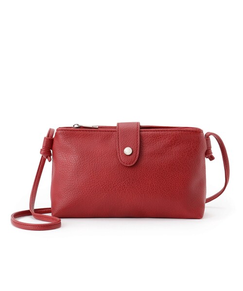 SHOO・LA・RUE（シューラルー）の「◆3層ポケットミニショルダーバッグ（ショルダーバッグ・レディース・ベージュ系4/ブラック/レッド系1・00）」の3枚目の写真