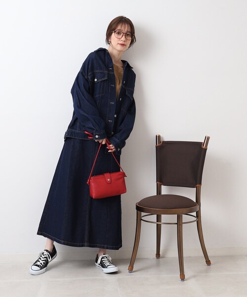 SHOO・LA・RUE（シューラルー）の「◆3層ポケットミニショルダーバッグ（ショルダーバッグ・レディース・ベージュ系4/ブラック/レッド系1・00）」の22枚目の写真