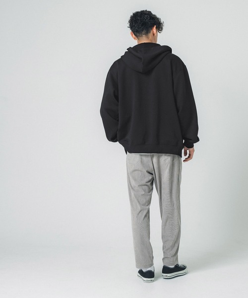 coca(coca)(コカ)の「メンズダンボールジップアップパーカー(パーカー・メンズ・ダークベージュ/ブラック・L/M)」の6枚目の写真