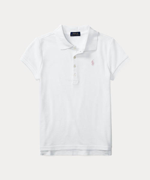 POLO RALPH LAUREN CHILDRENSWEAR(ポロ ラルフ ローレン チルドレンズウェア)の「コットン ポロシャツ(ポロシャツ・キッズ・ホワイト・L/M/S/XL)」の4枚目の写真