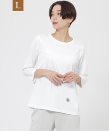 【L】【ウォッシャブル】タイガーパッチカットソー