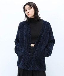 Anui | 【UNISEX】ベロアモールカーディガン(カーディガン/ボレロ)