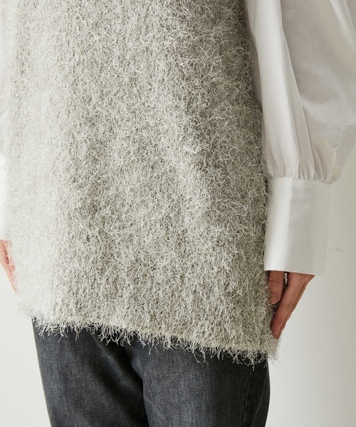 【STAYCSIEUN着用】キャットシャギーニットベスト