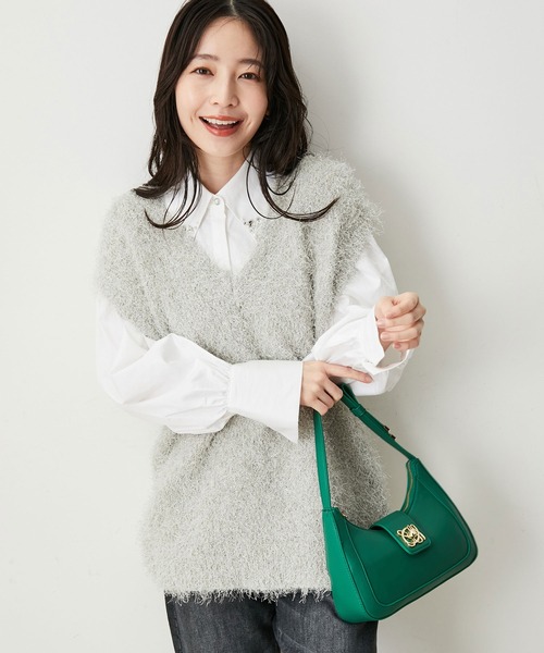 KVIVIT キーヴィット ベスト トップス homspun 未着用美品 ウォッシャブル】【吸水速乾】ソフトタイプライターシャツ